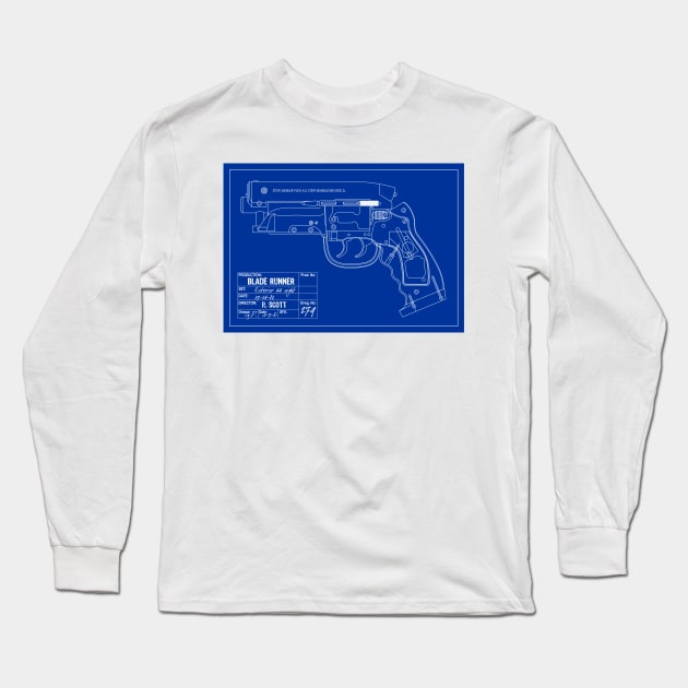 Blade Runner PKD - Dark Blue Long Sleeve T-Shirt by Blade Runner Thoughts